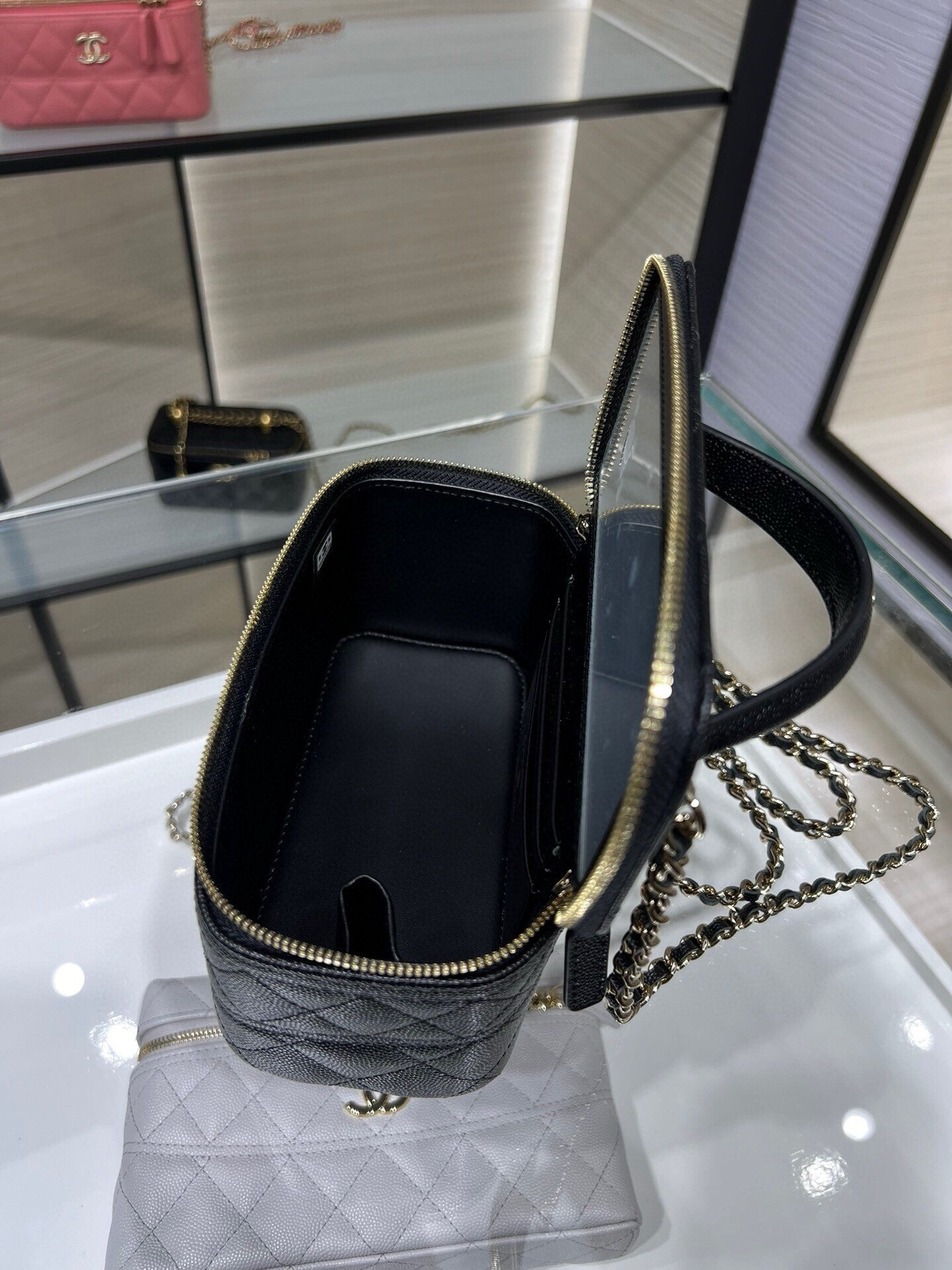 Chanel box bag black