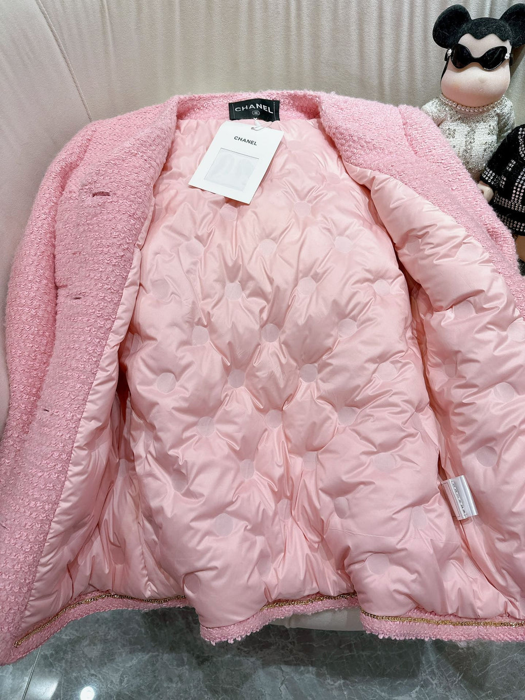 Chanel Tweed Jacket In Pink