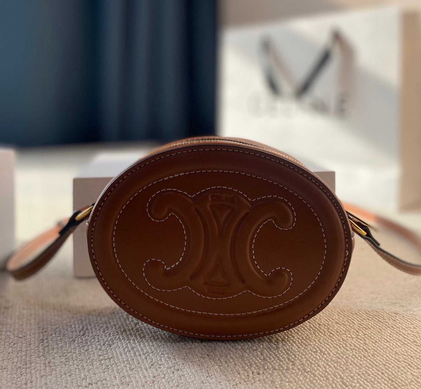 Celine Crossbody Oval Purse