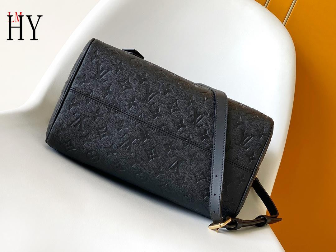 Louis Vuitton Speedy soft leather crossbody bag