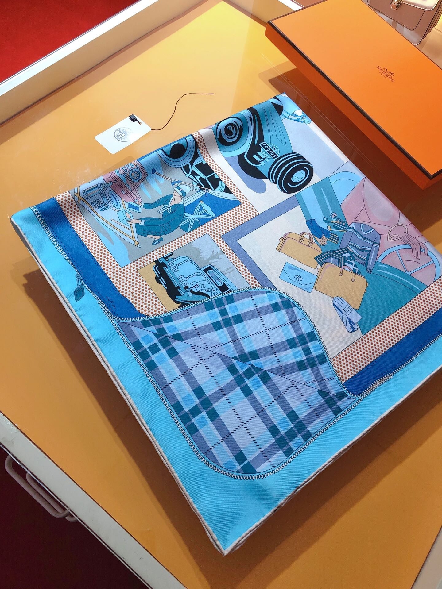 Hermes silk scarf
