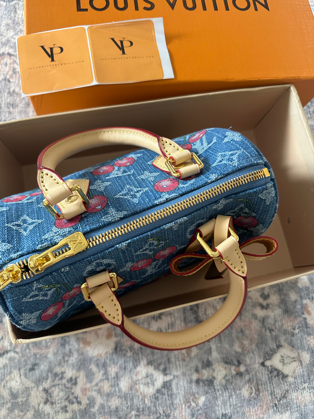 Louis Vuitton bag cherry