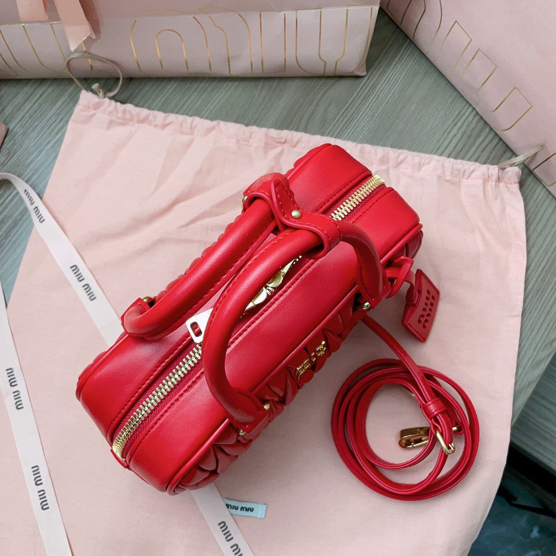 Miu Miu Metalasse red bag
