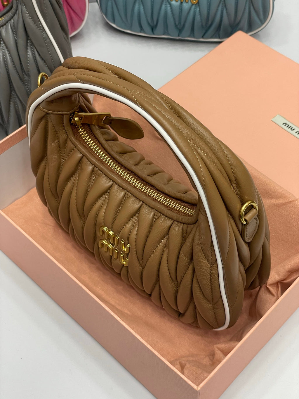 Miu Miu wander hobo brown