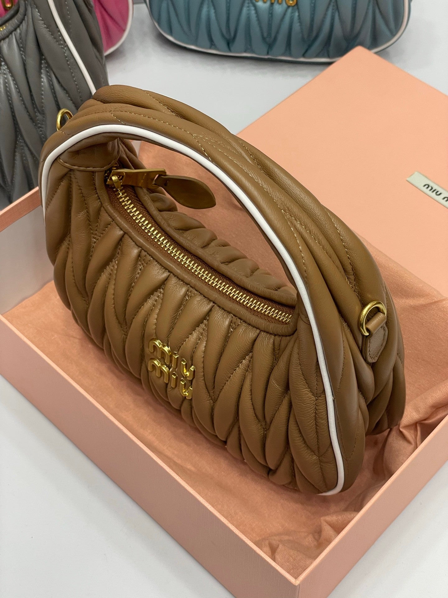 Miu Miu wander hobo brown