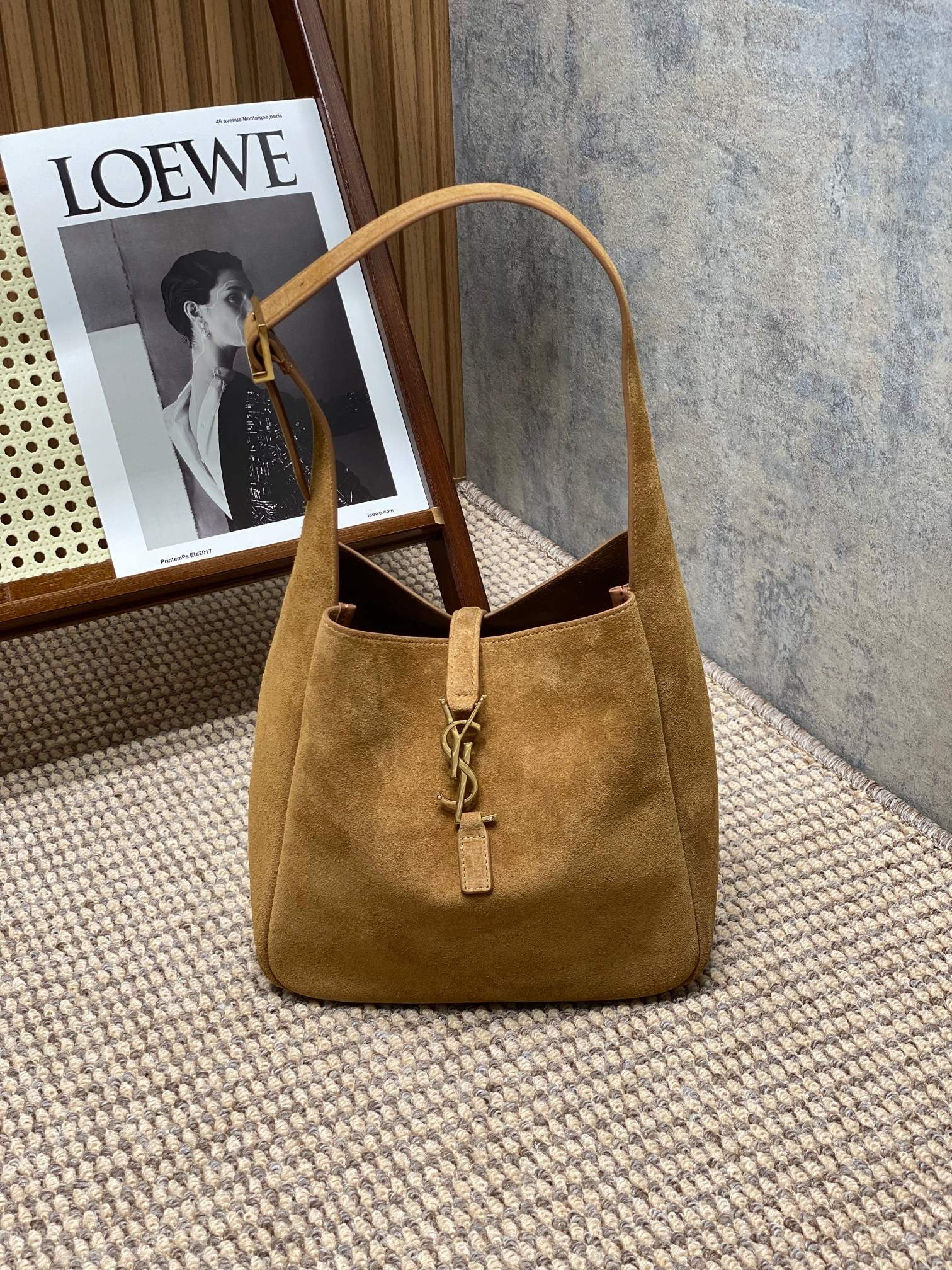 YSL Supple small in suede