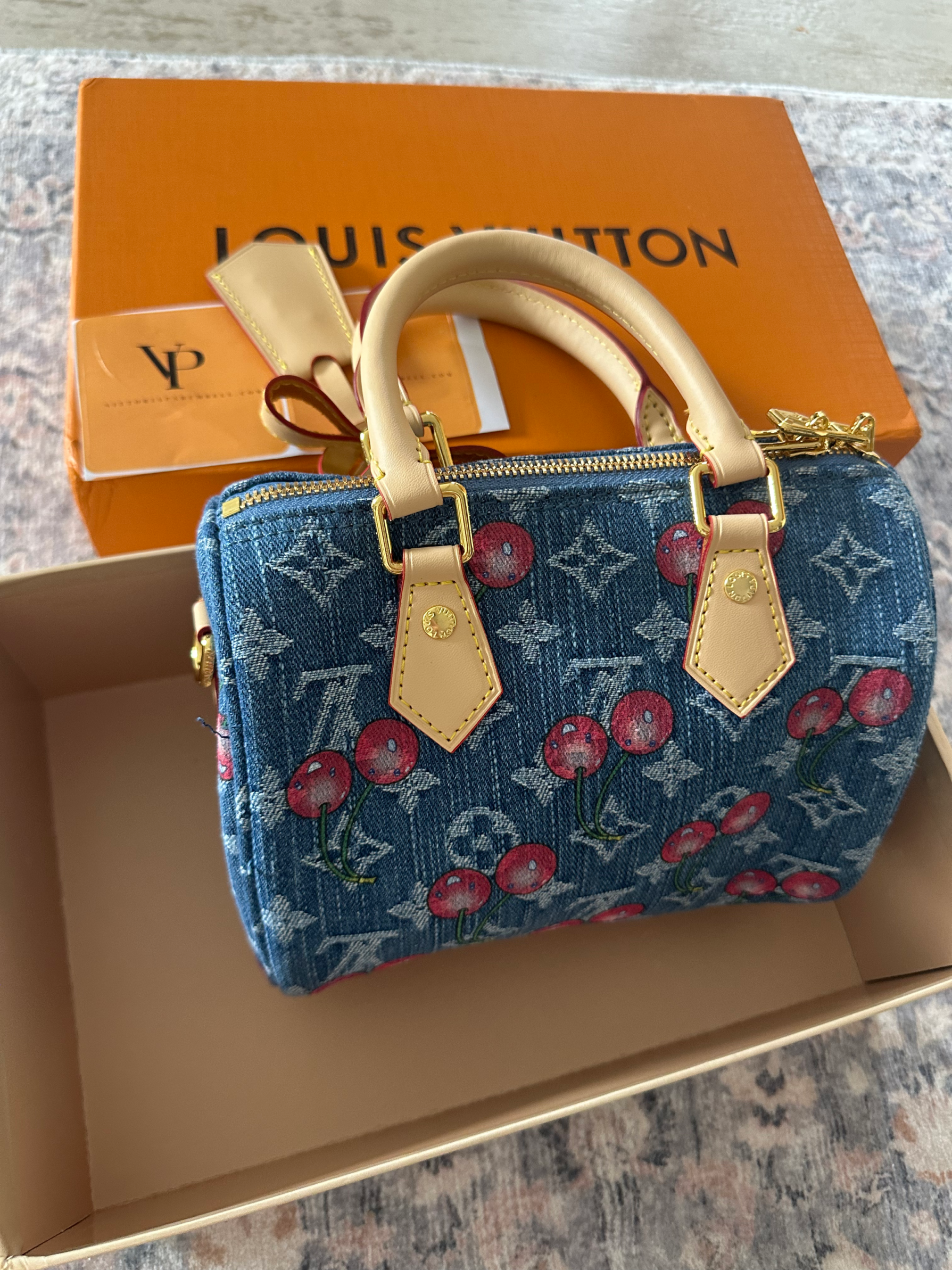 Louis Vuitton bag cherry