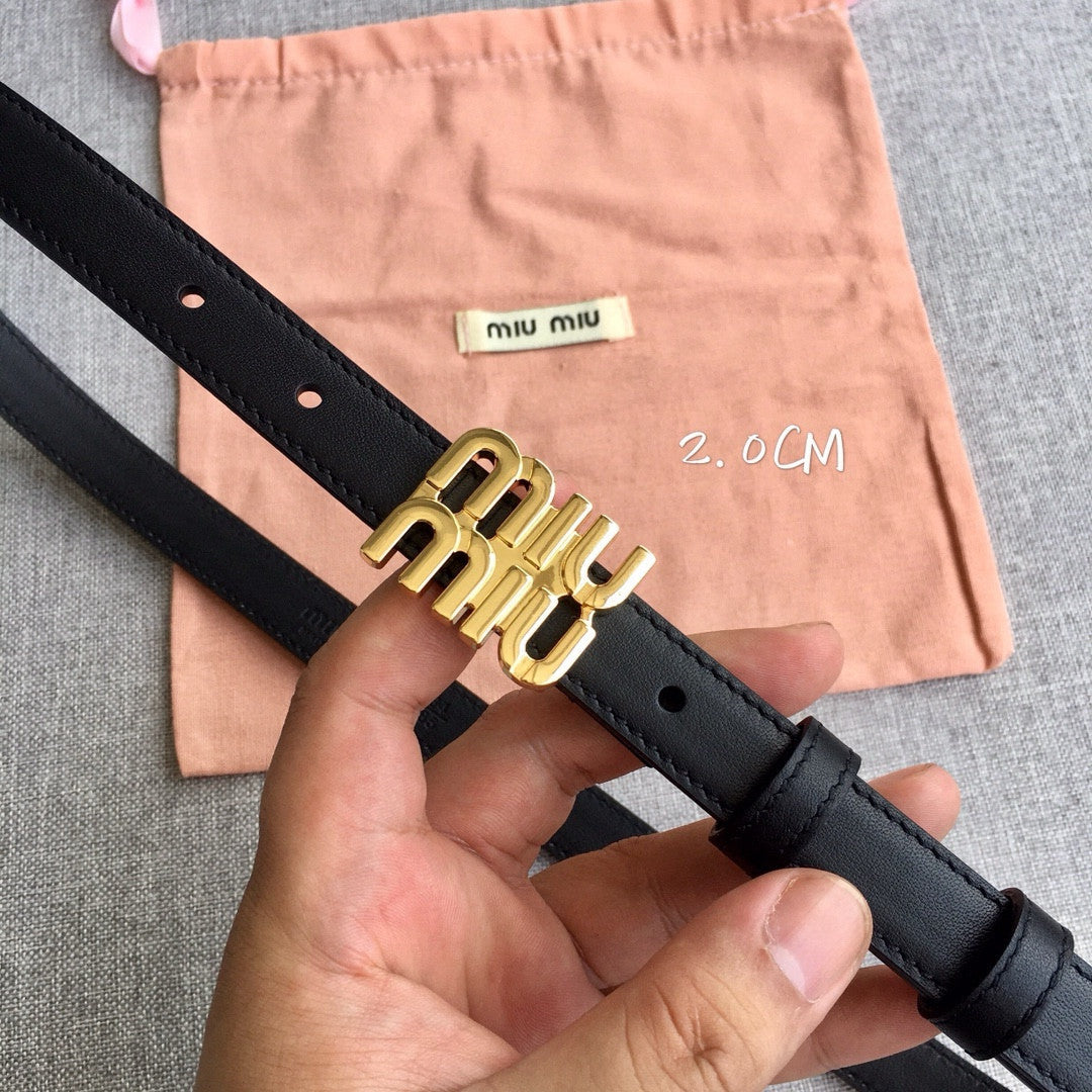 Miu Miu Leather Belt