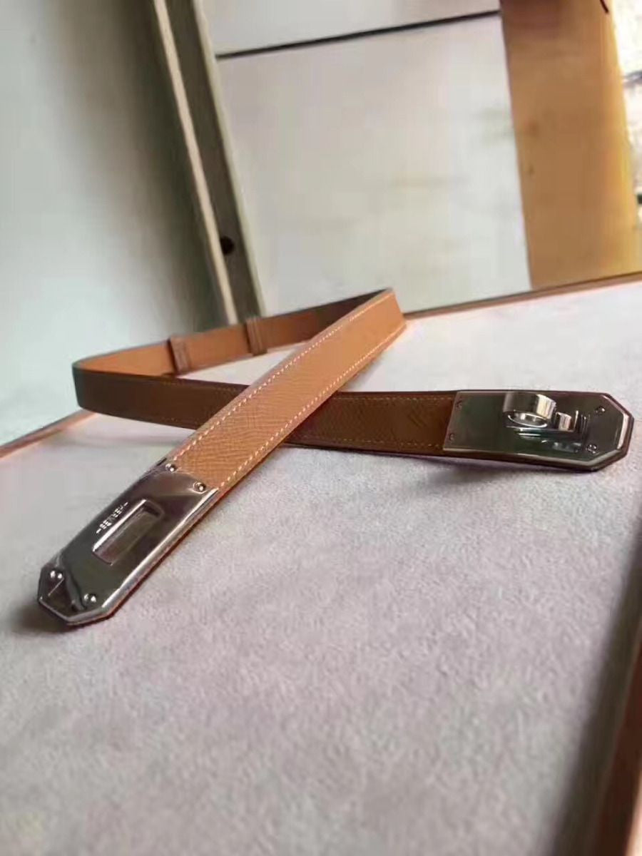 Hermes Kelly 18 Belt In Gold Epsom Leather