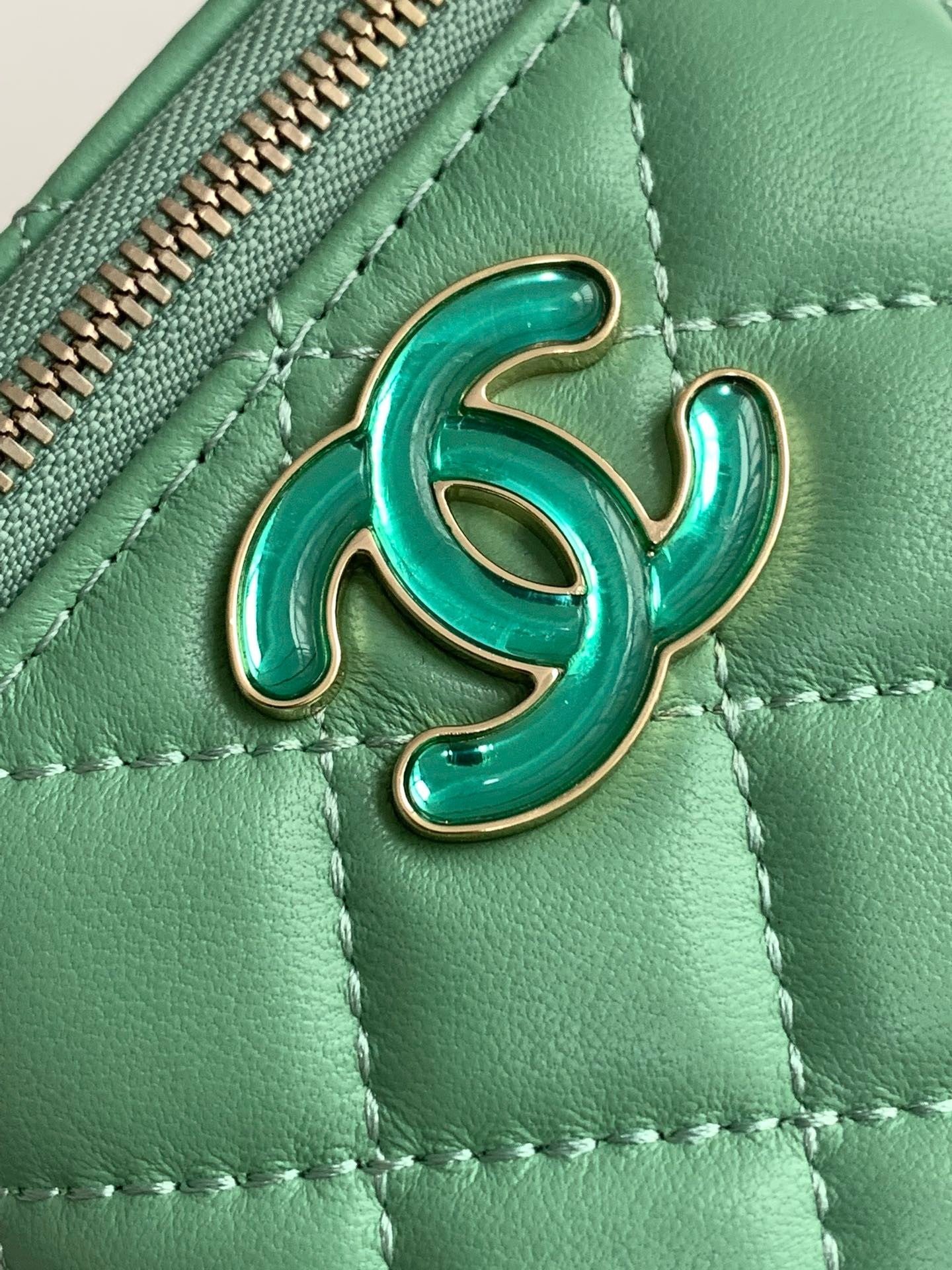 Chanel Box Mini Bag Green