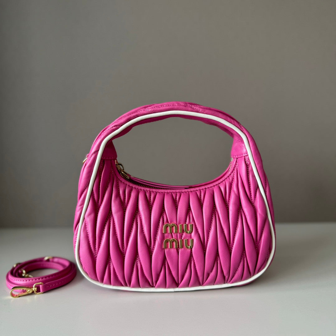 Miu Miu Hobo Wonder Bag In Pink