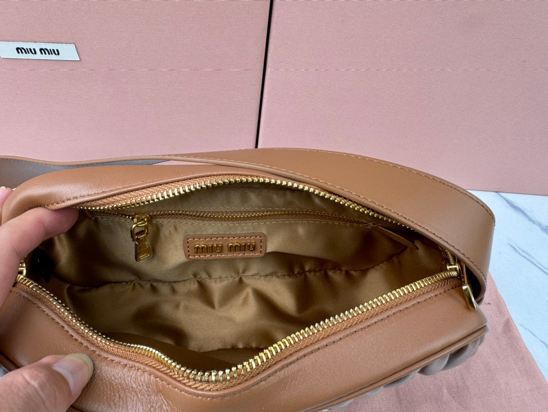 Miu Miu Matelassé Nappa Shoulder Bag