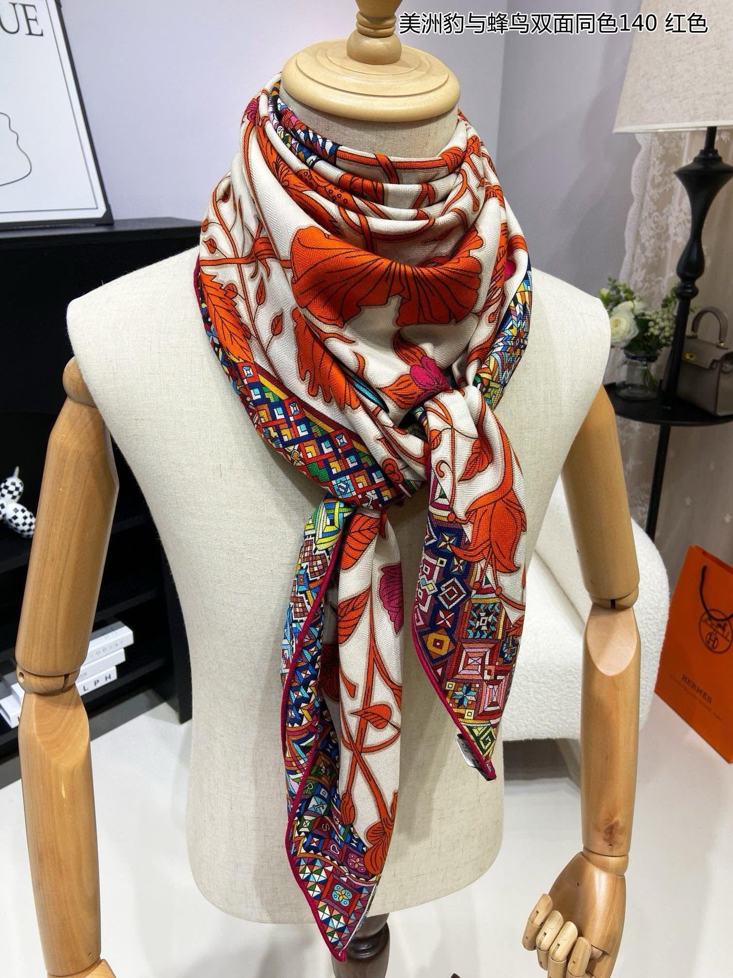 Shawl Hermes Le Jaquar 140