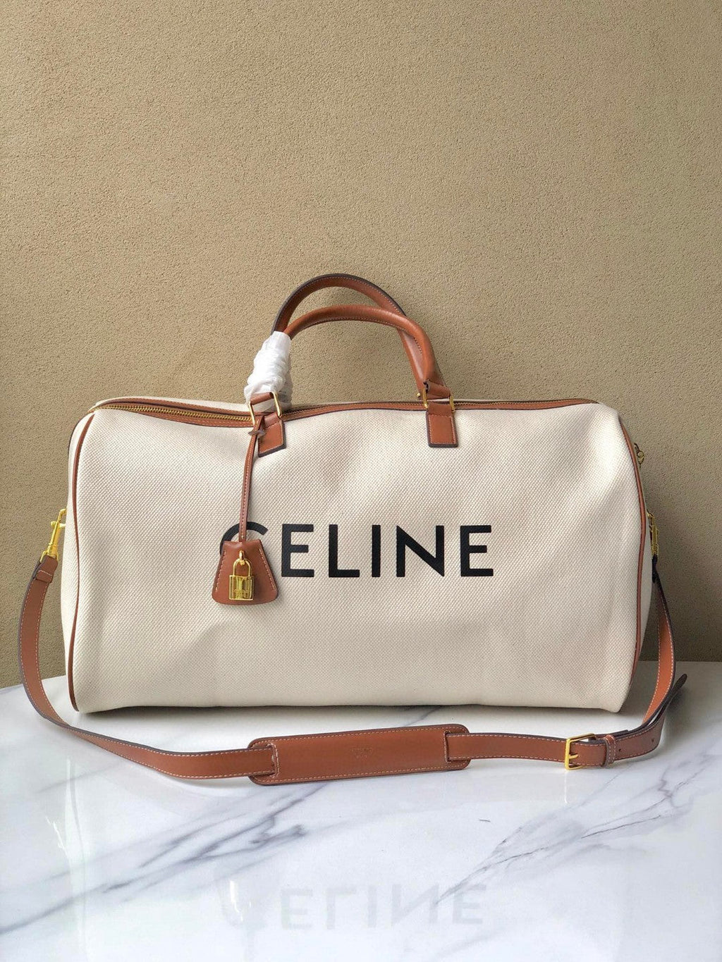 Celine Travel Bag In Canvas