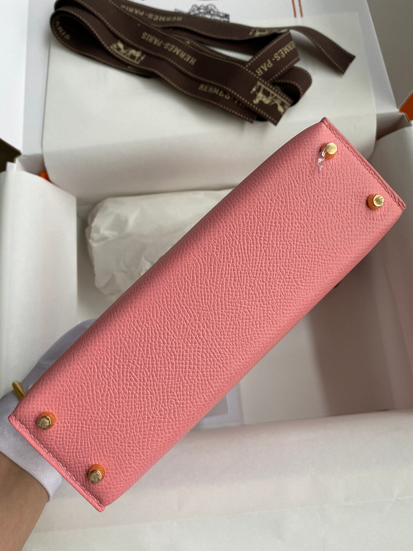 Kelly bag in pink
