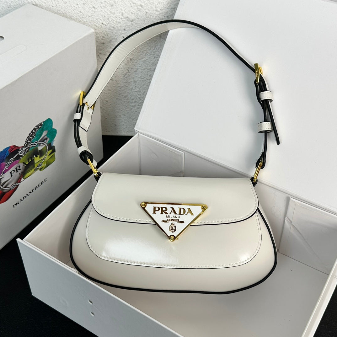 Prada Shoulder Bag In White