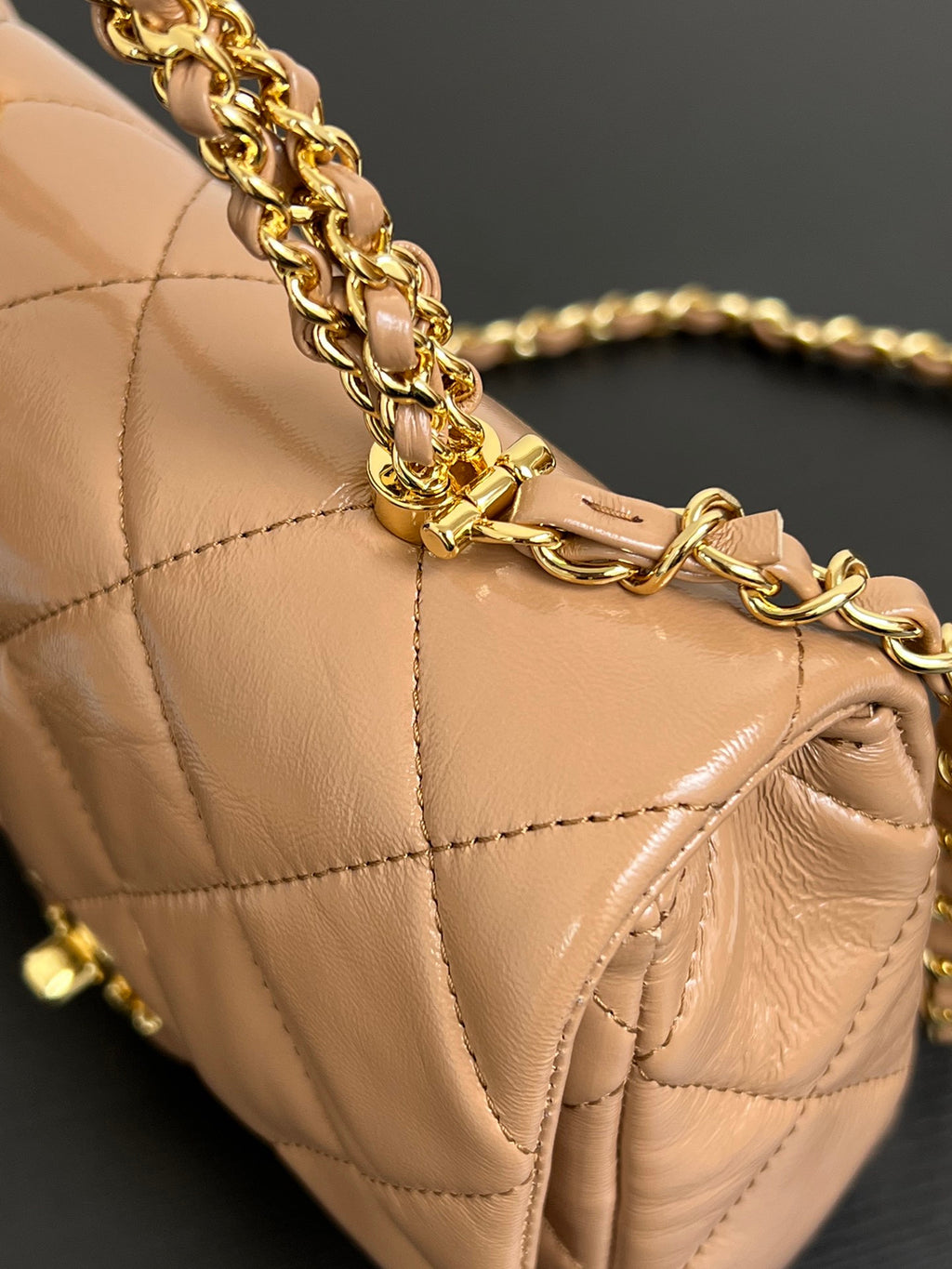 Chanel Mini Flap Bag Nude