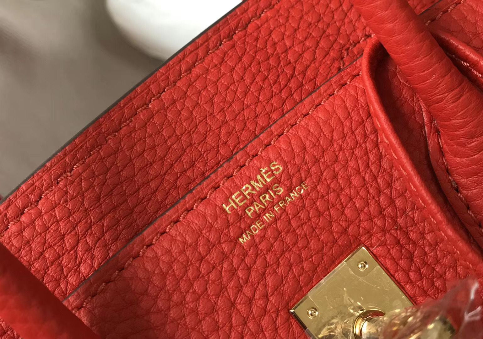 Hermes Birkin In Rouge Piment Clemence Leather GHW