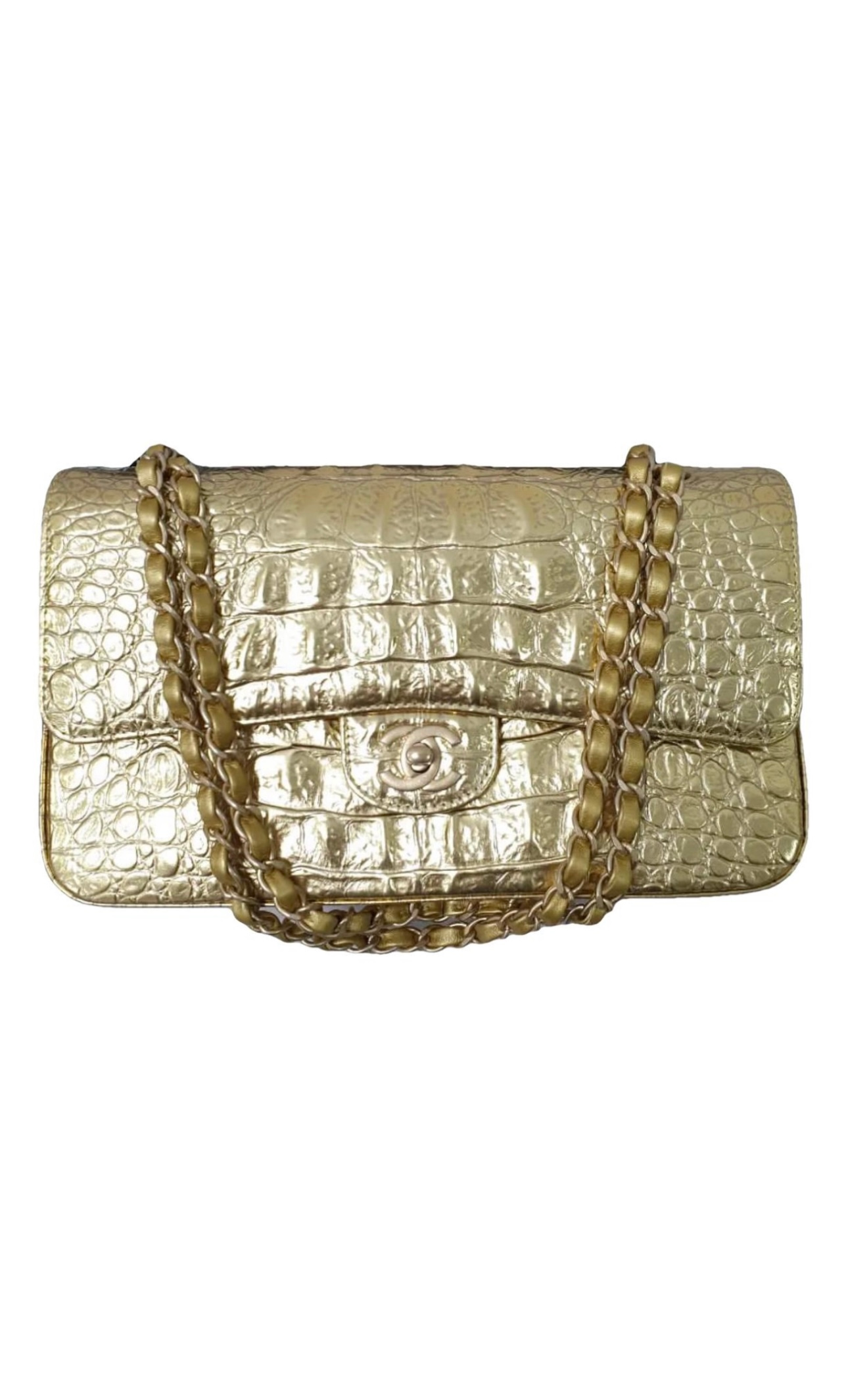 Chanel Croco Bag Gold