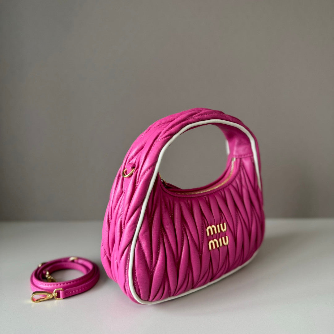 Miu Miu Hobo Wonder Bag In Pink
