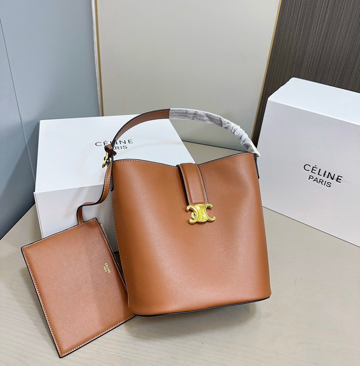Celine Louise Bag in Brown