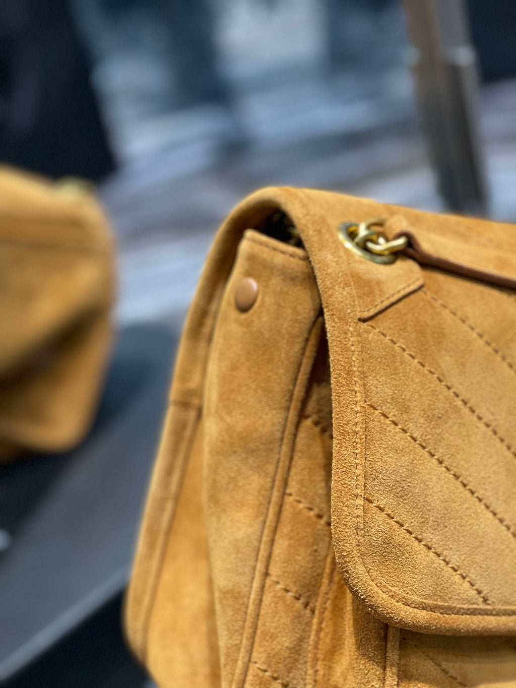YSL Bag In suede