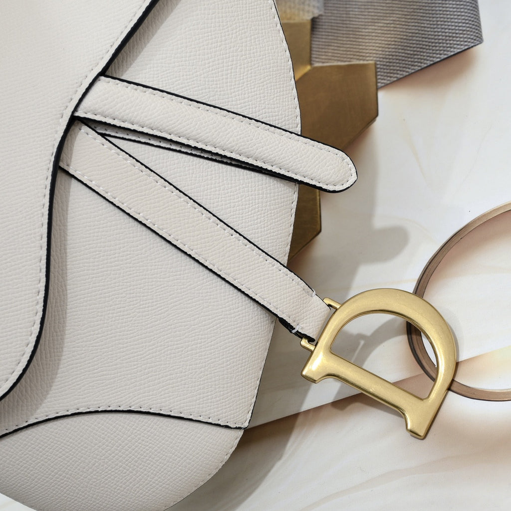 Dior Saddle Bag In White