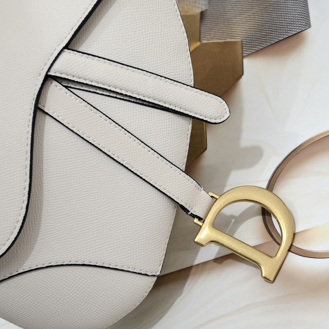 Dior Saddle Bag In White