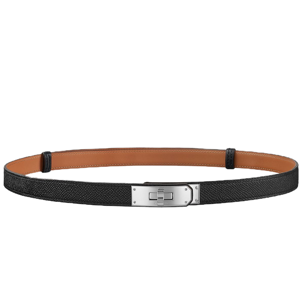 Hermes Kelly 18 Belt In Black Epsom Leather