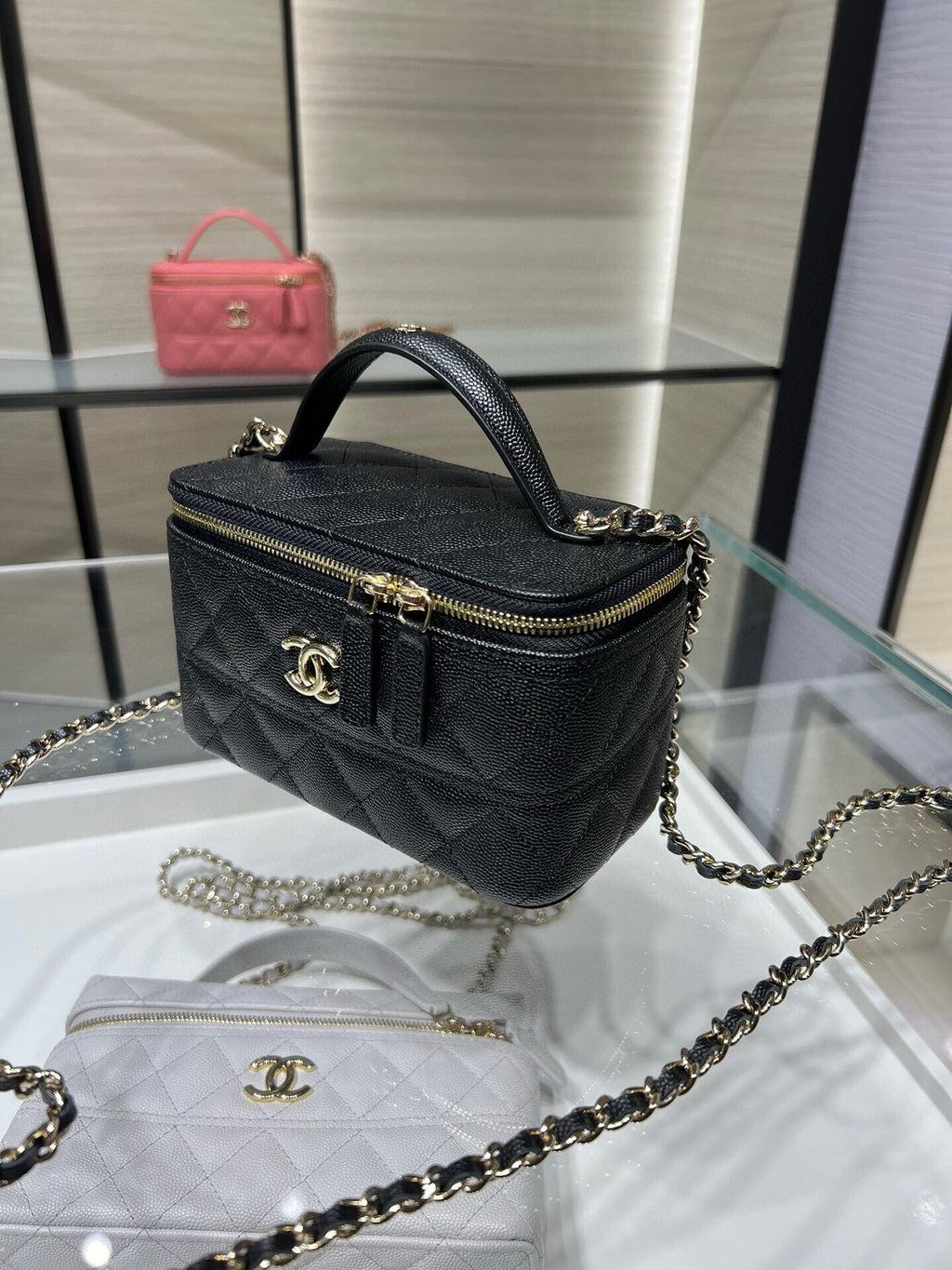 Chanel box bag black