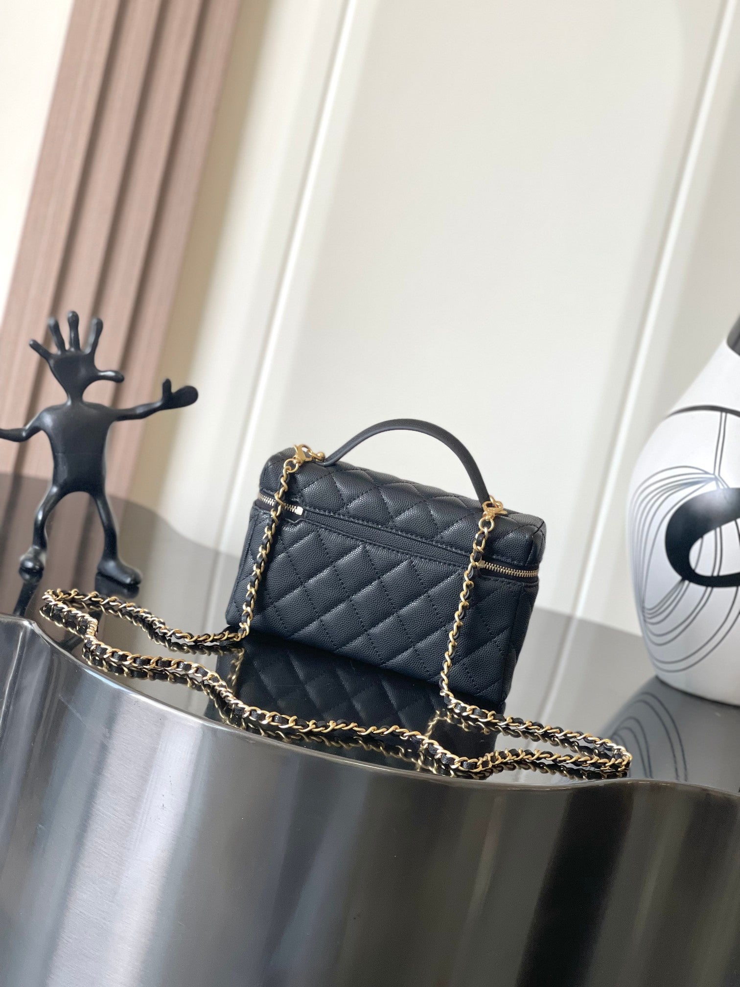 Chanel black caviar
