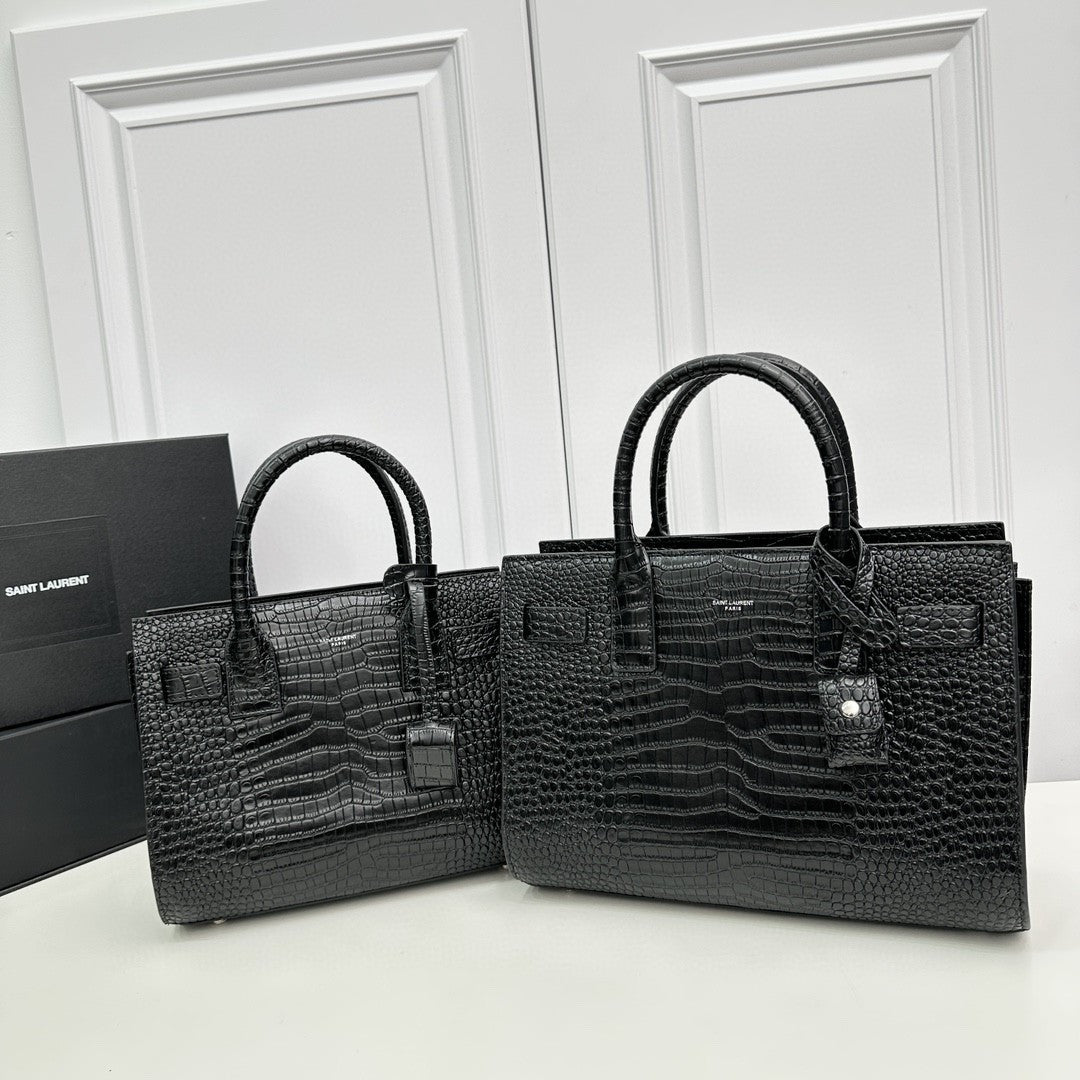 Yves Saint Laurent Bag Sac De Jour Crocodile