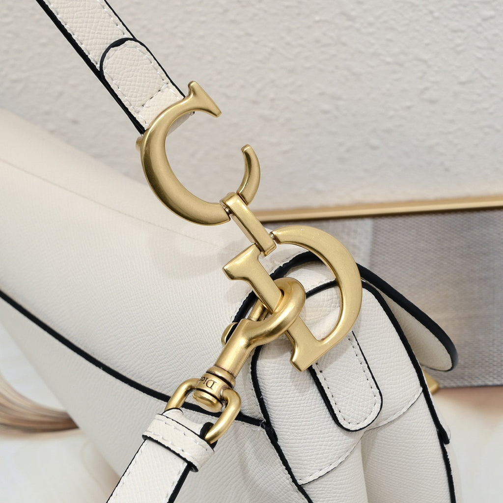 Dior Saddle Bag In White