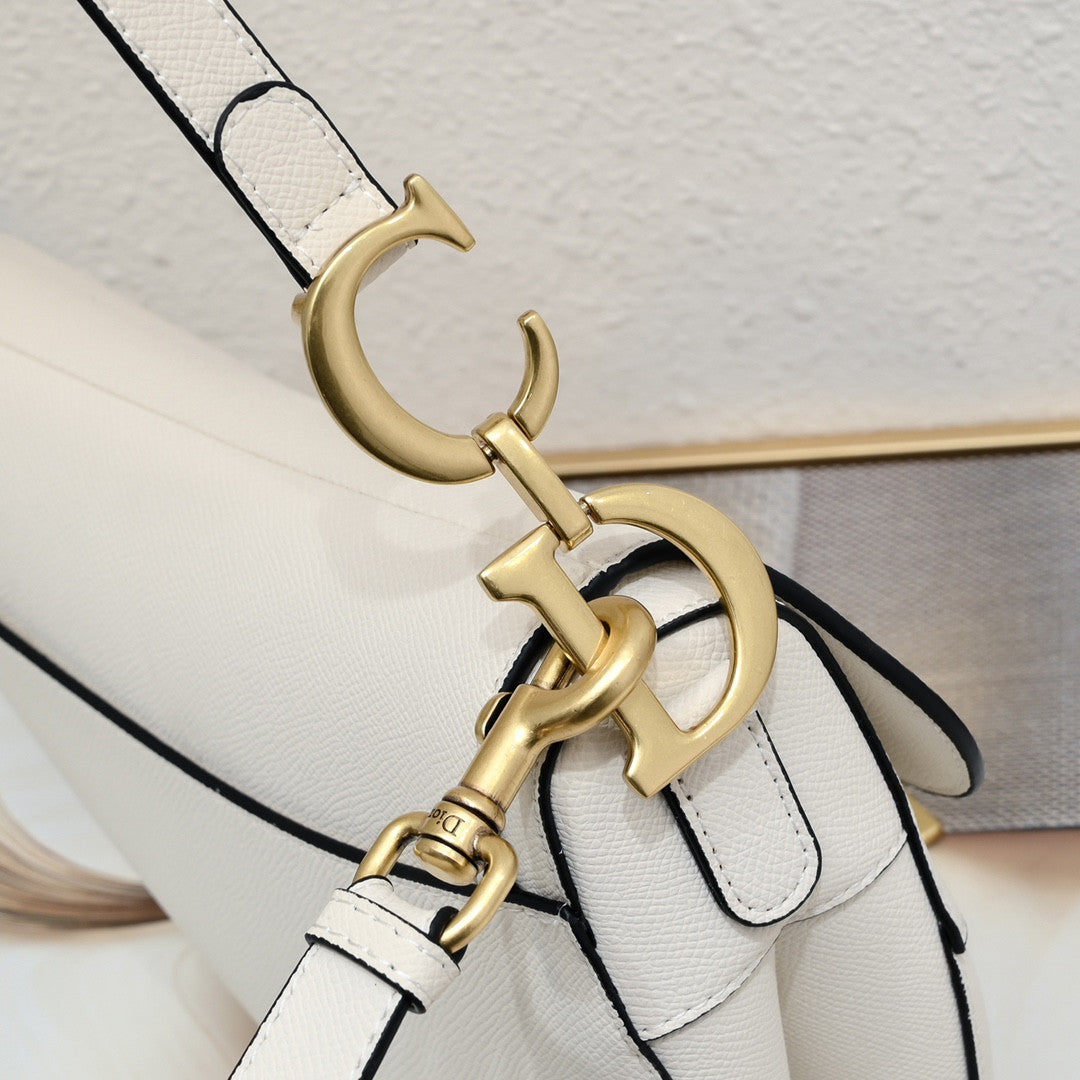 Dior Saddle Bag In White