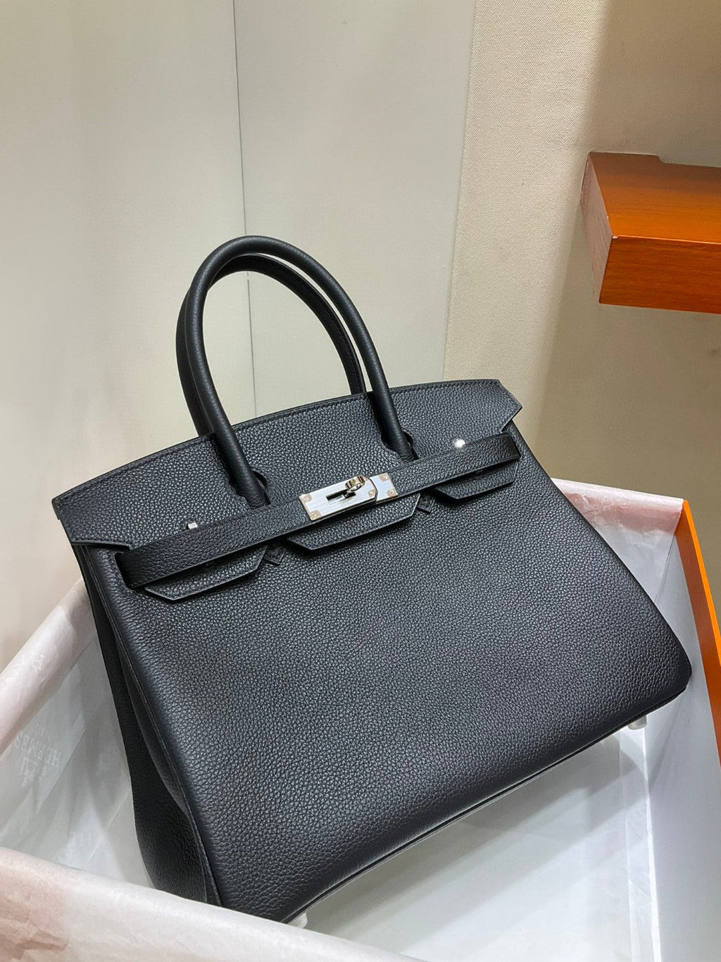 Hermes Birkin Black Togo de calitate superioară