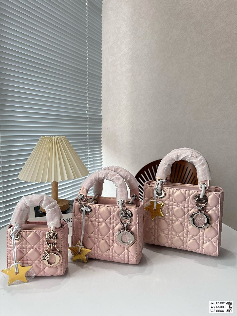 Lady Dior Bag in Pearlscent Pink