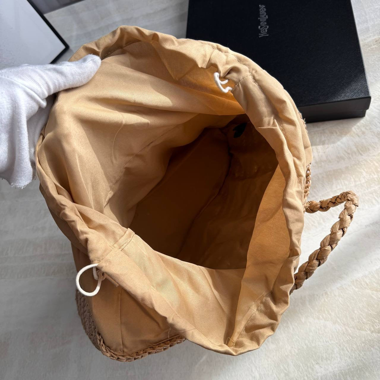 YSL straw bag