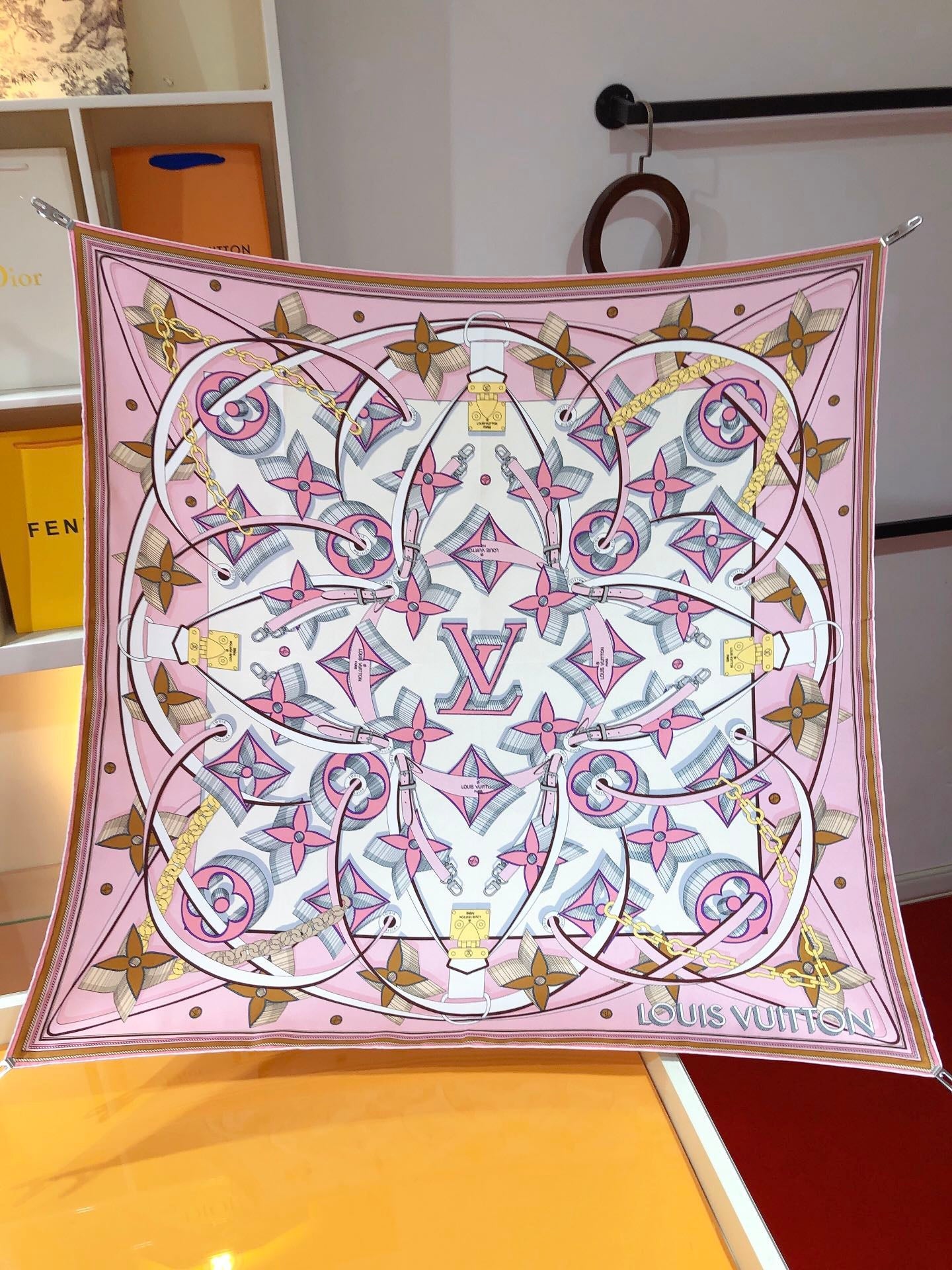 LV silk scarf