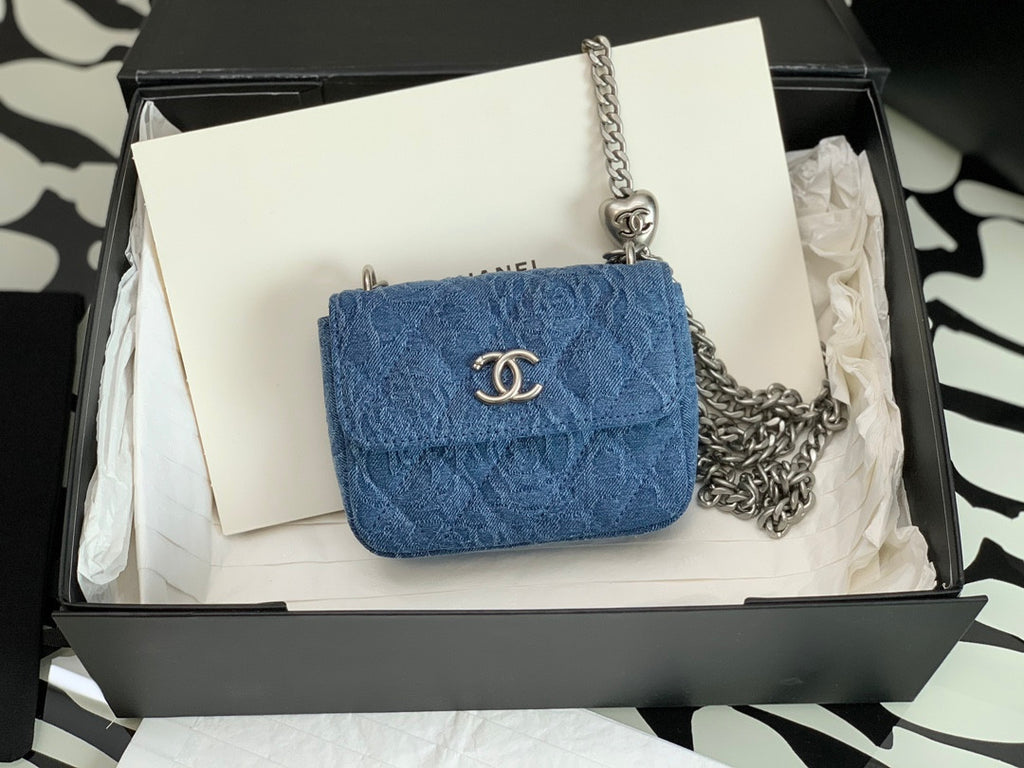 Chanel Mini Square Sweetheart Denim