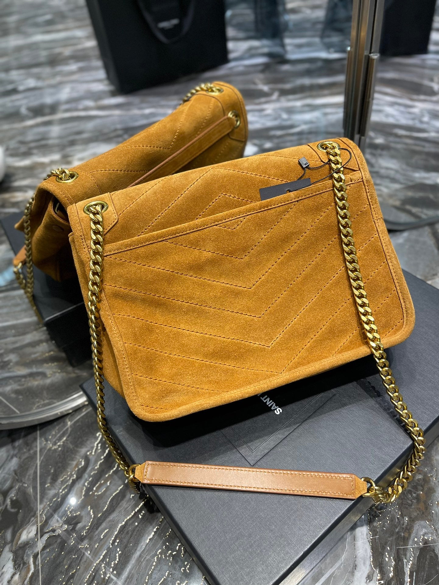 YSL Bag In suede