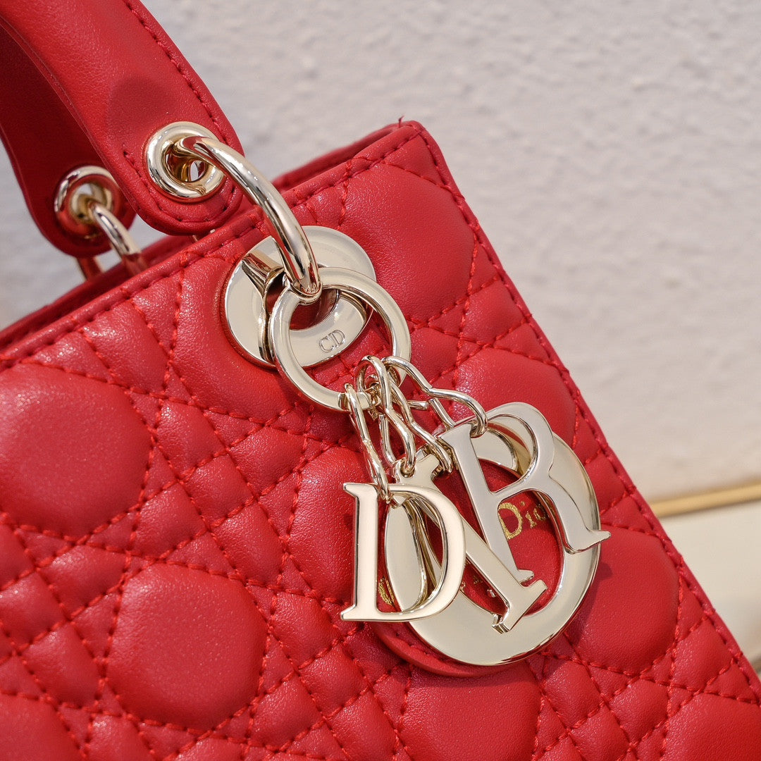 Lady Dior Bag In Red