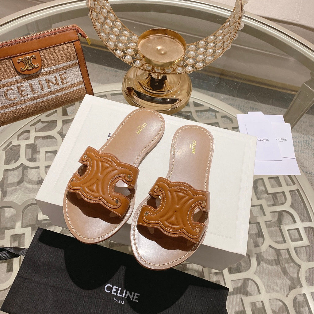 Papuci Celine maro