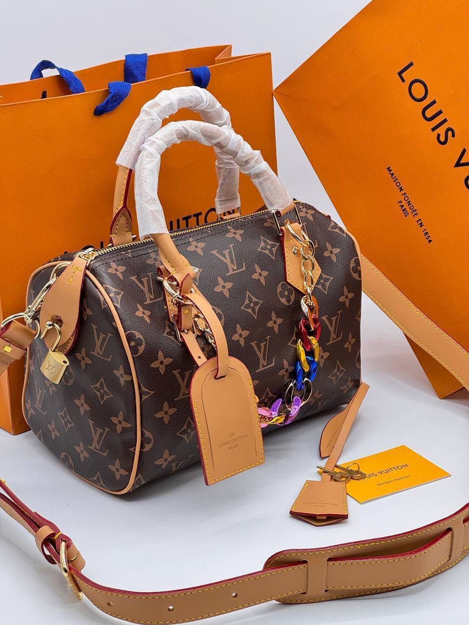Louis Vuitton brown handbag