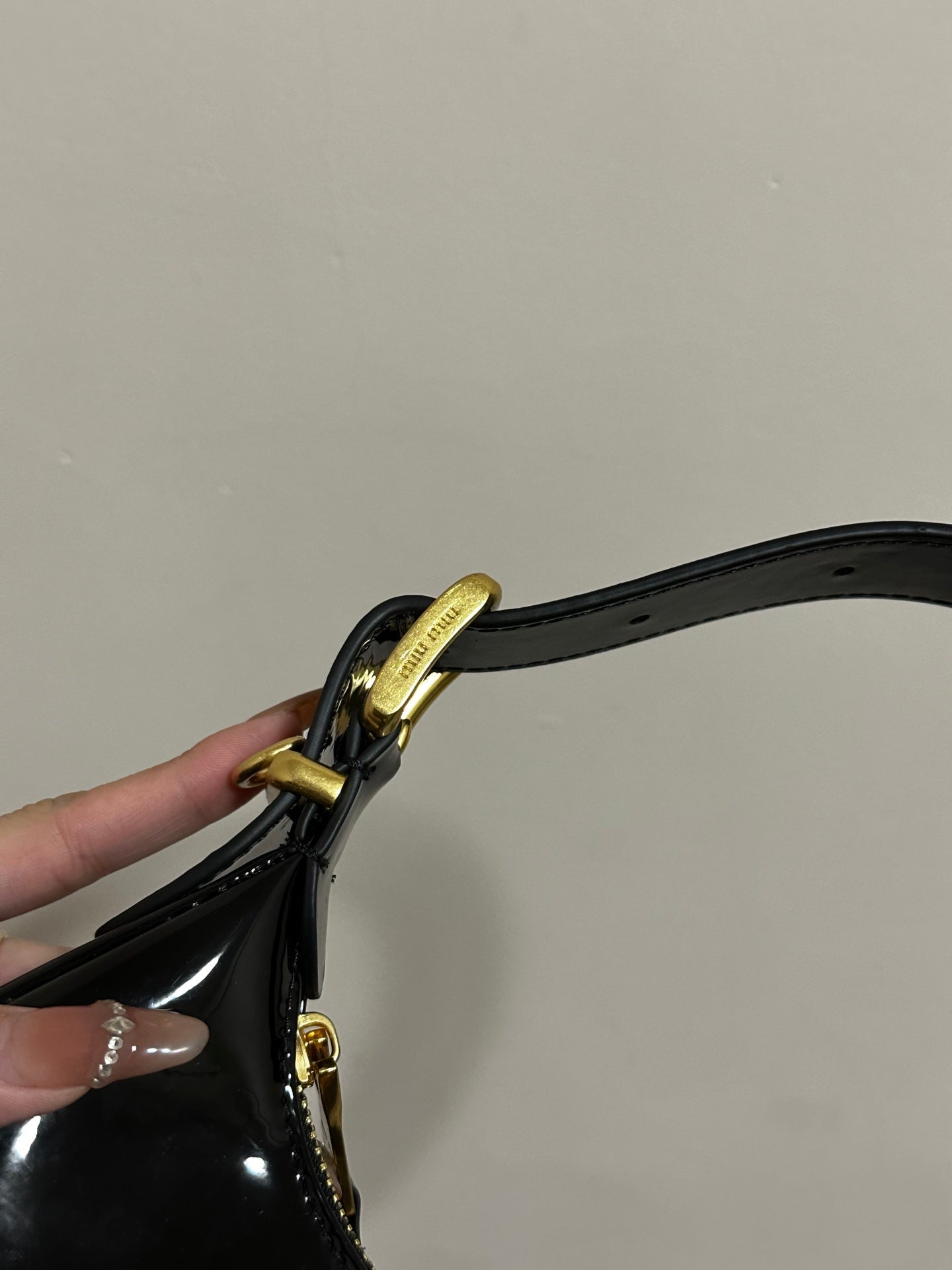 Miu Miu Leather Hobo Bag