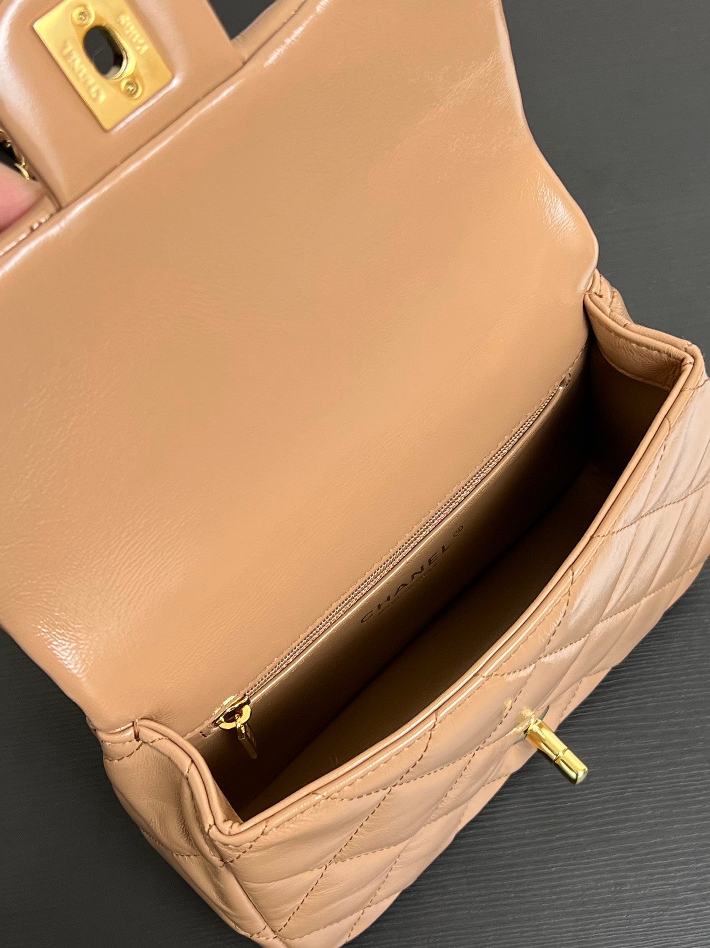 Chanel Mini Flap Bag Nude