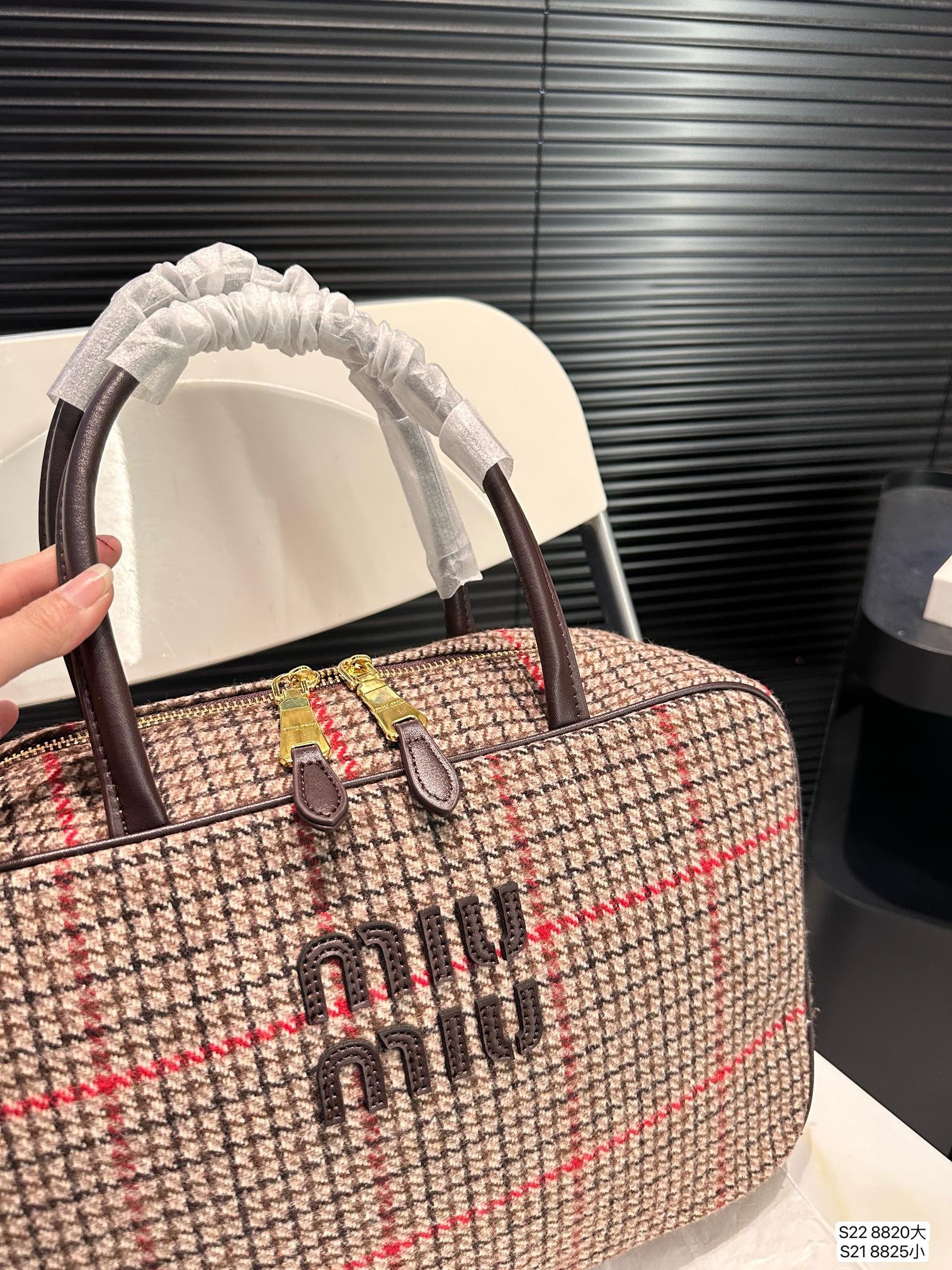 Miu Miu Beau Tartan Bag
