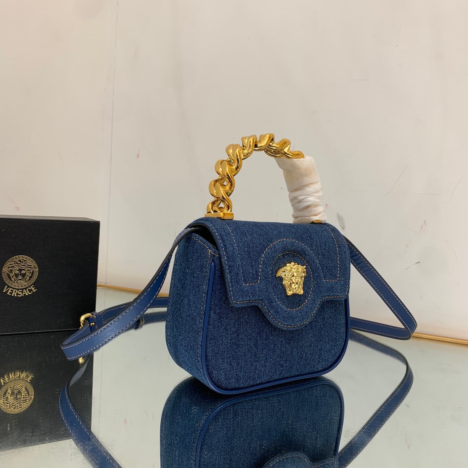 Versace denim bag