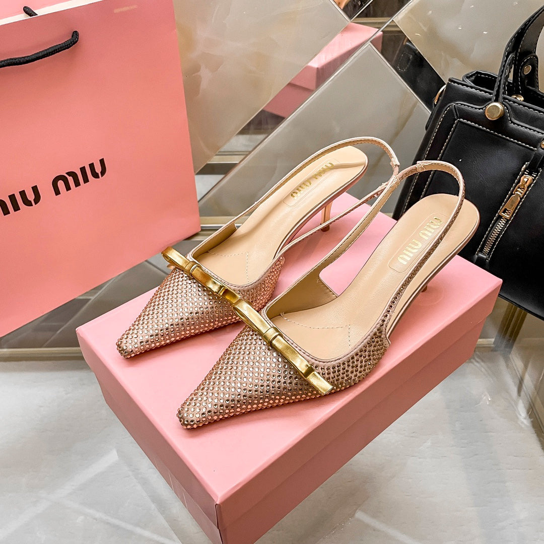 Pantofi cu toc Miu Miu