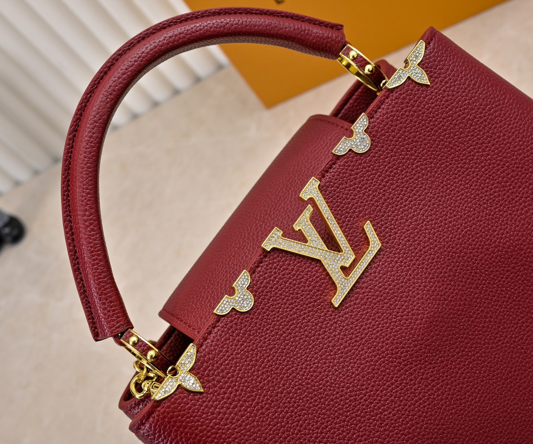 Louis Vuitton Capucines red
