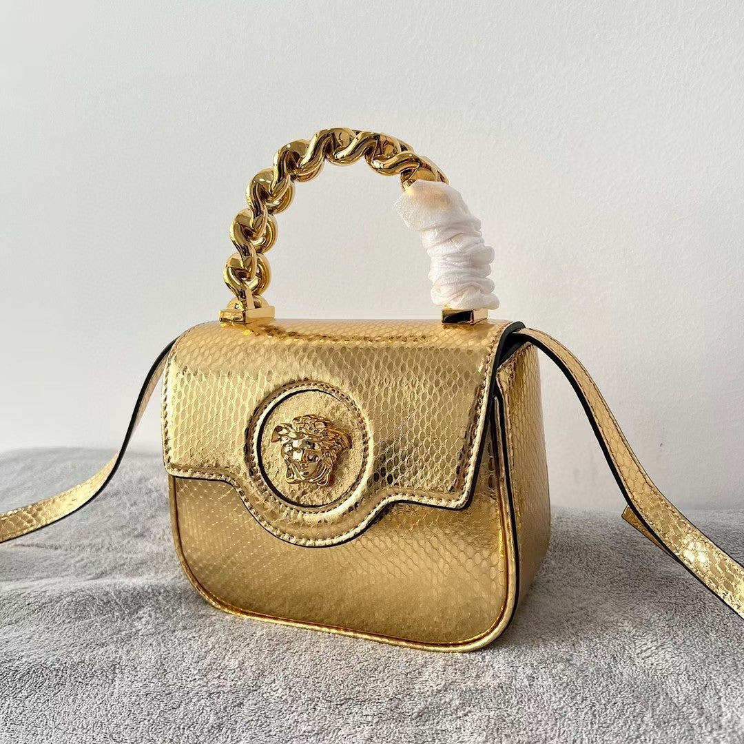 Versace handbag gold